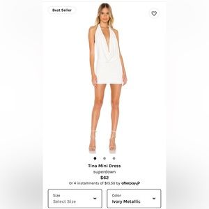 Superdown Tina Mini Dress Size Medium (worn one time)